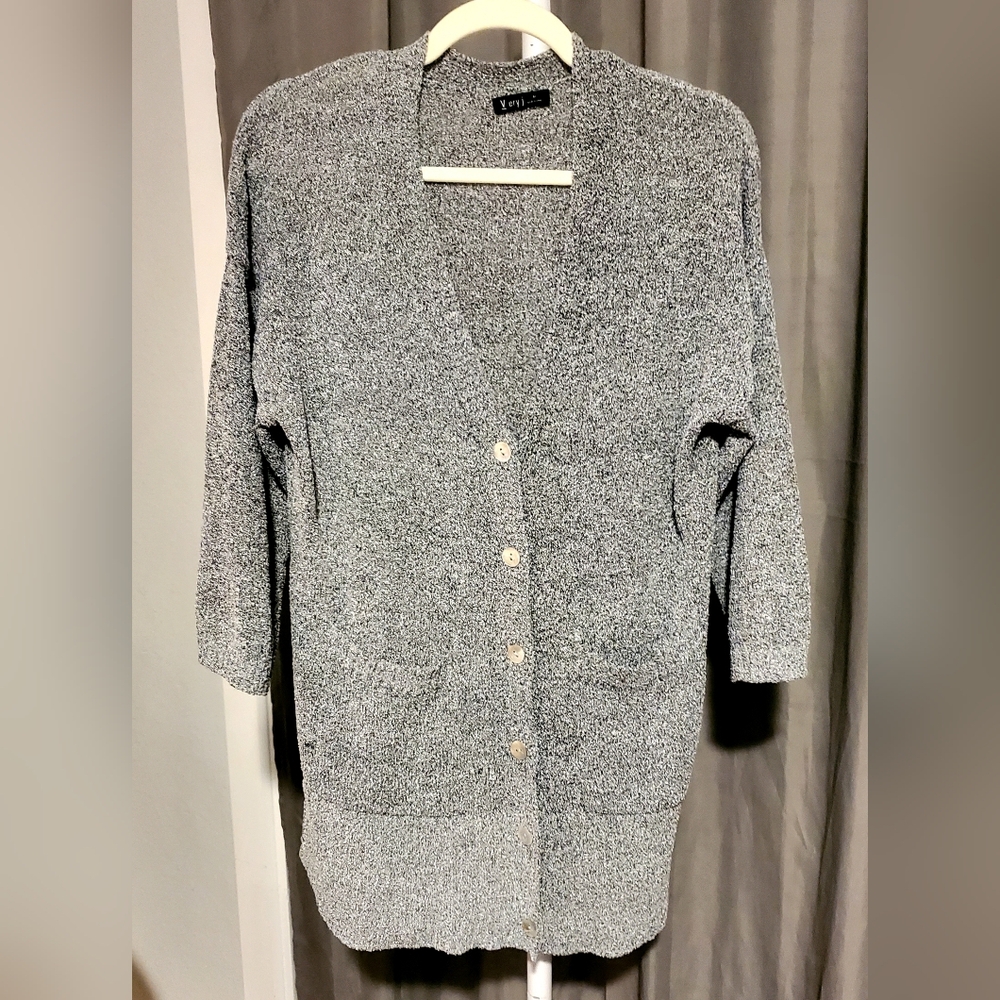 Very J Gray Cardigan